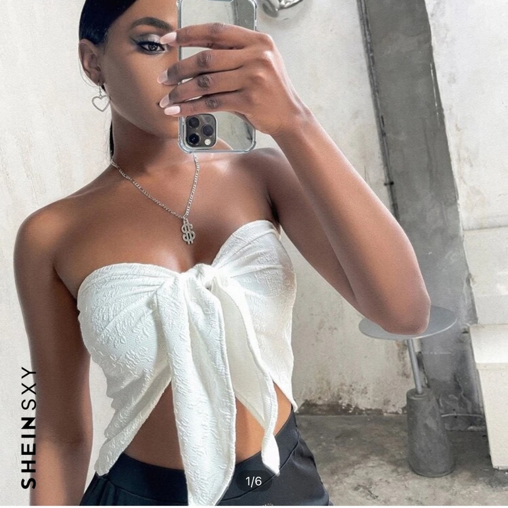 White Tye top